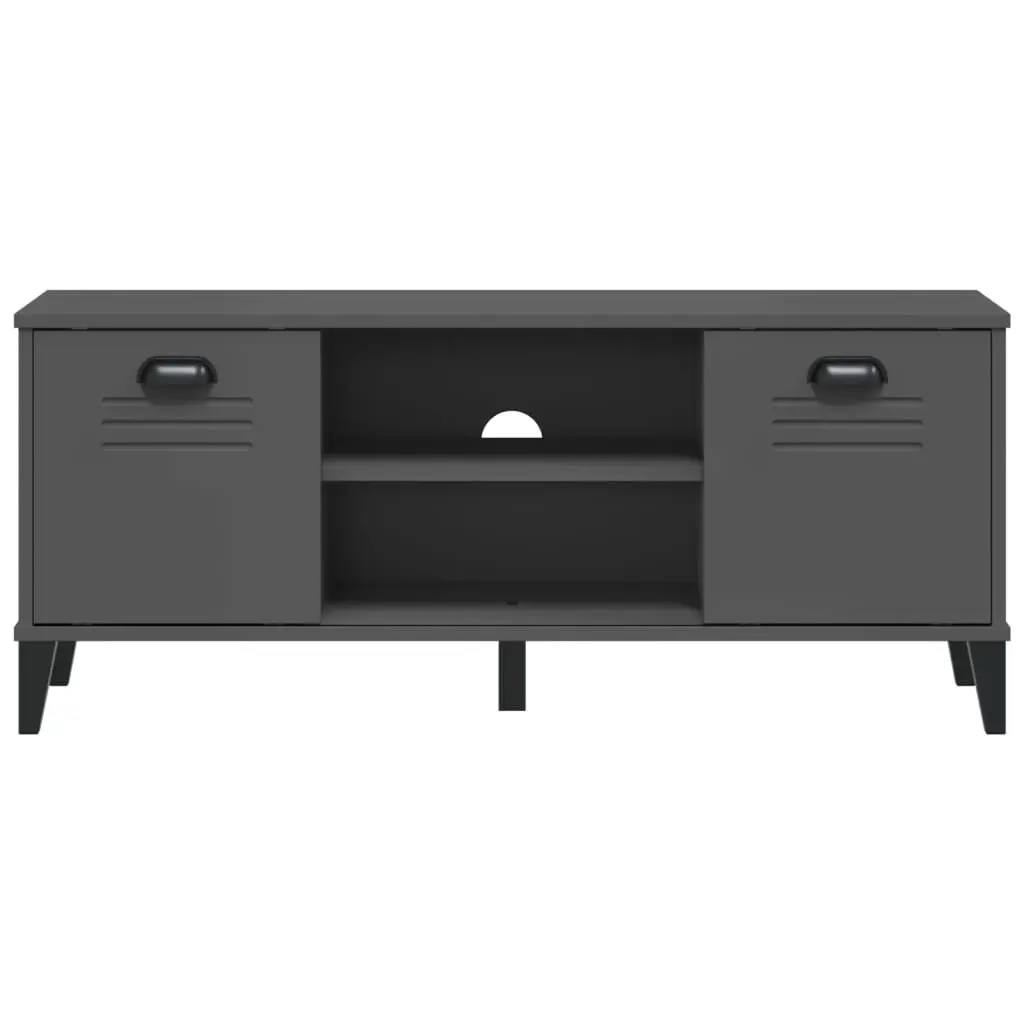 Shoe Bench Anthracite Grey Engineered Wood Storage Rack Organiser Entryway 106 x 35 x 45 cm