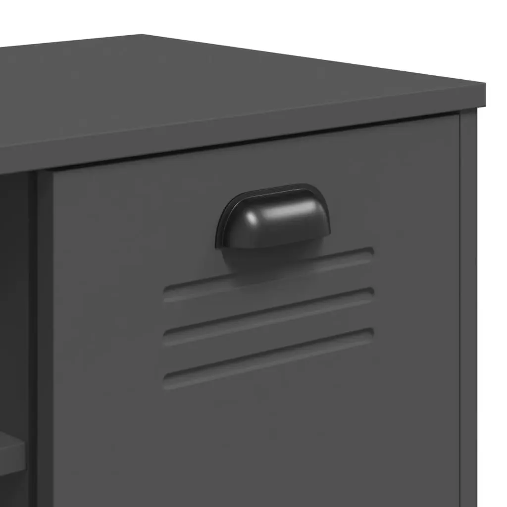 Shoe Bench Anthracite Grey Engineered Wood Storage Rack Organiser Entryway 106 x 35 x 45 cm
