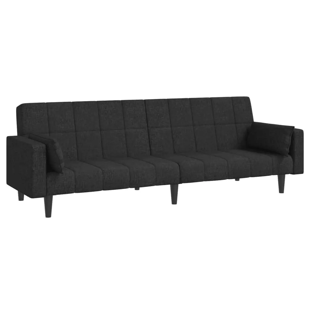 2-Seater Sofa Bed with Pillows for Comfort