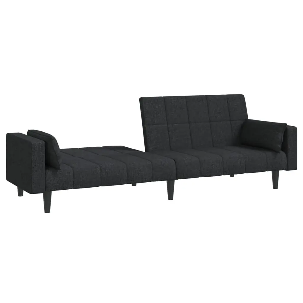 2-Seater Sofa Bed with Pillows for Comfort