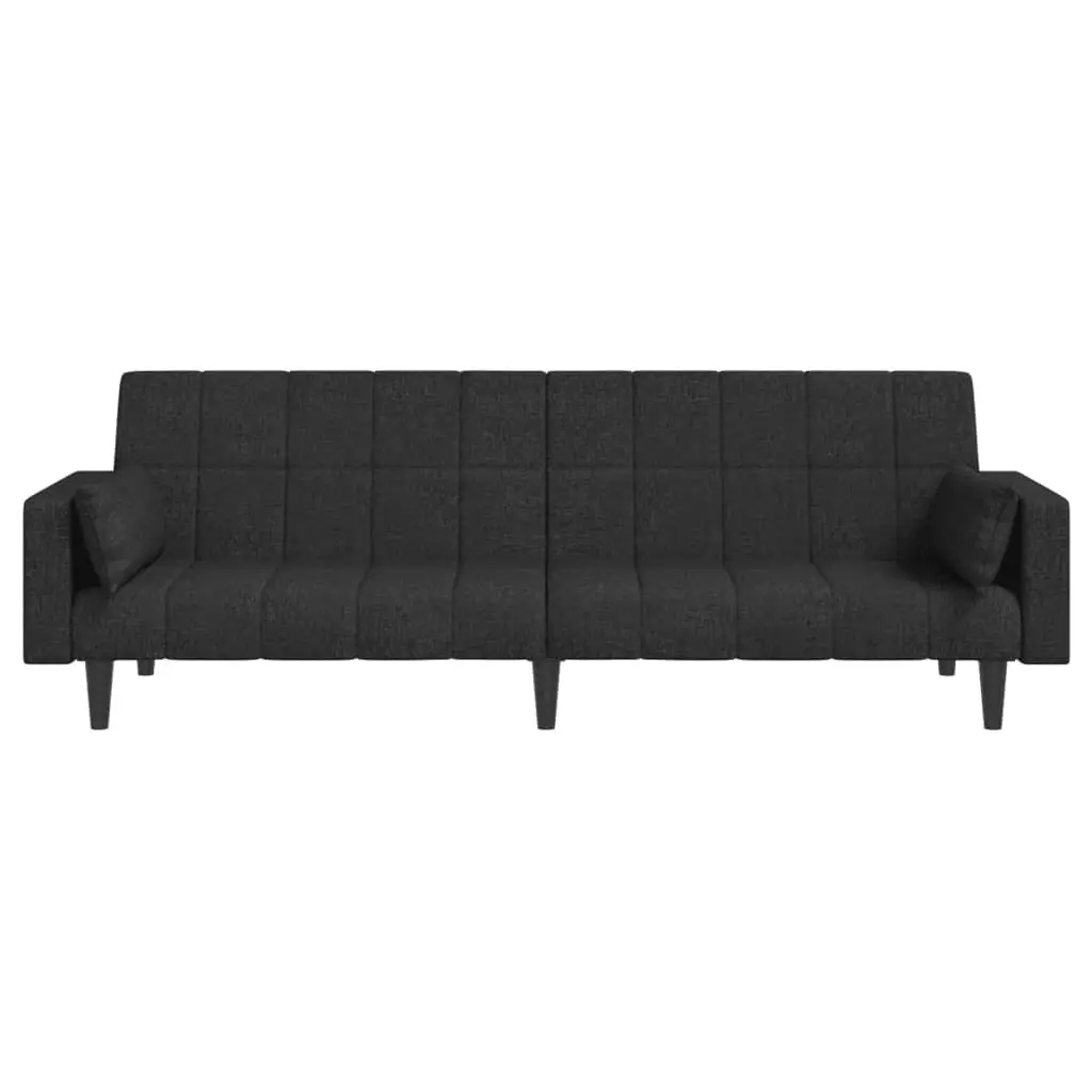 2-Seater Sofa Bed with Pillows for Comfort