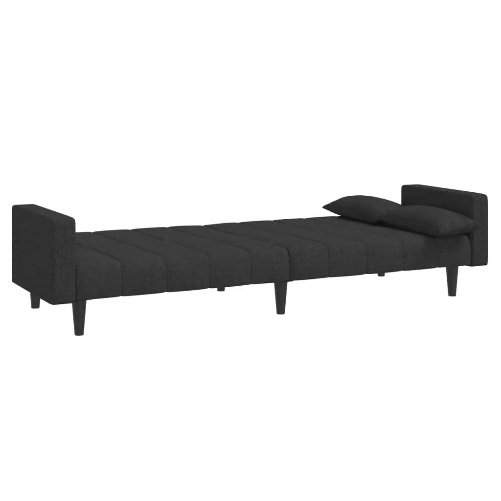 2-Seater Sofa Bed with Pillows for Comfort
