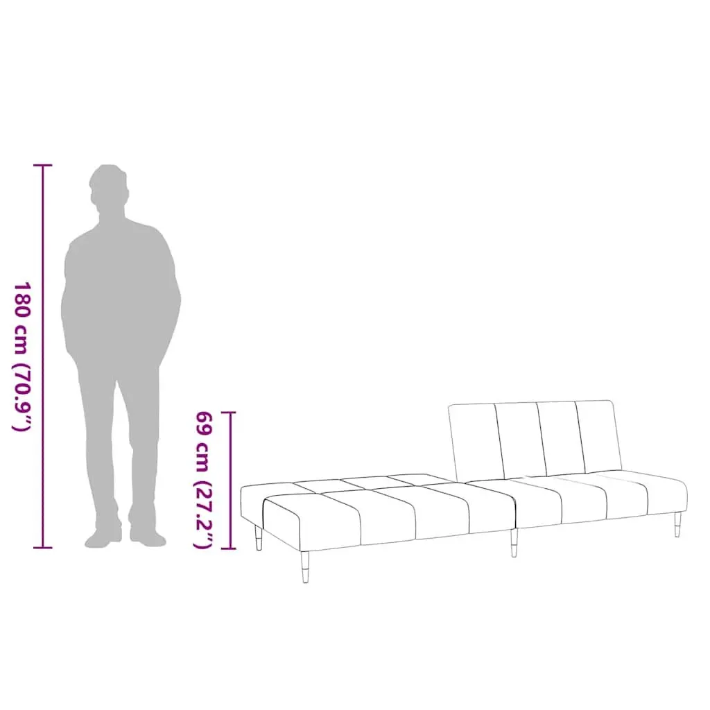 Grey Velvet Sofa Bed