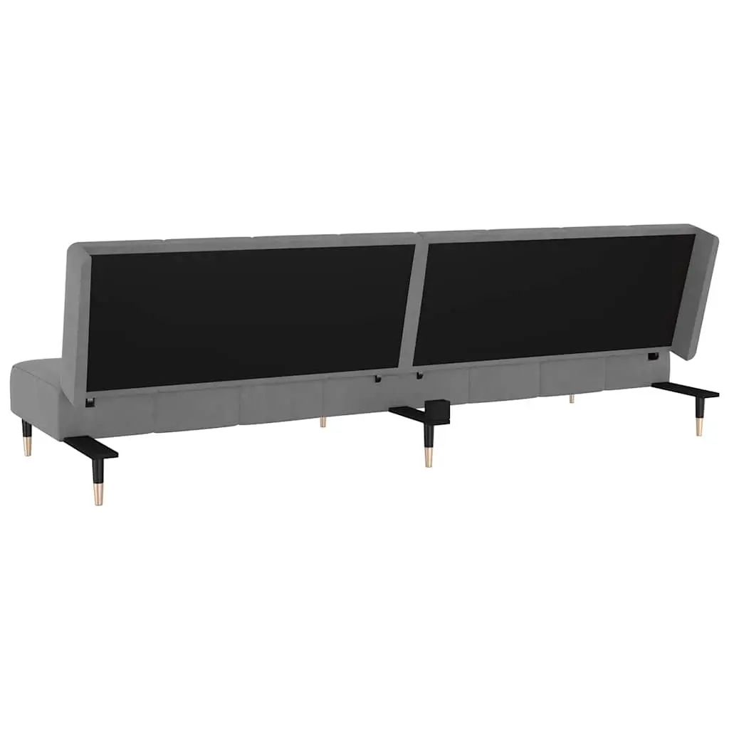 Grey Velvet Sofa Bed