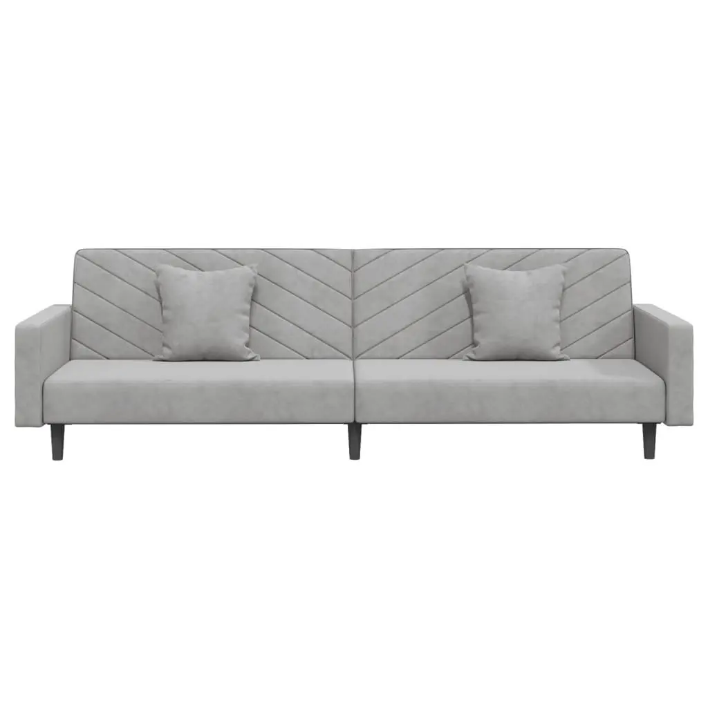 Sofa Bed Convertible Day Bed Twin Guest Sleeper Grey Velvet