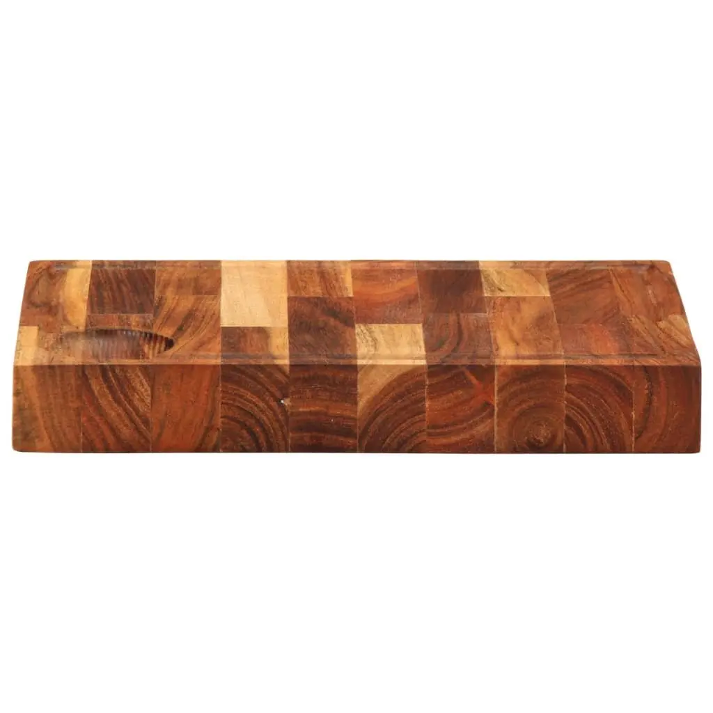 Solid Wood Chopping Board Kitchen Cutting Serving 30x21x4 cm Acacia Brown