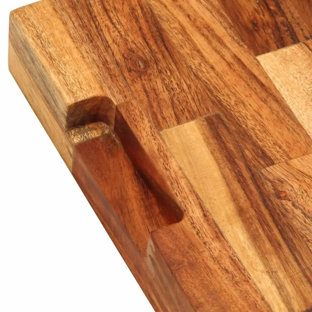 Solid Wood Chopping Board Kitchen Cutting Serving 30x21x4 cm Acacia Brown