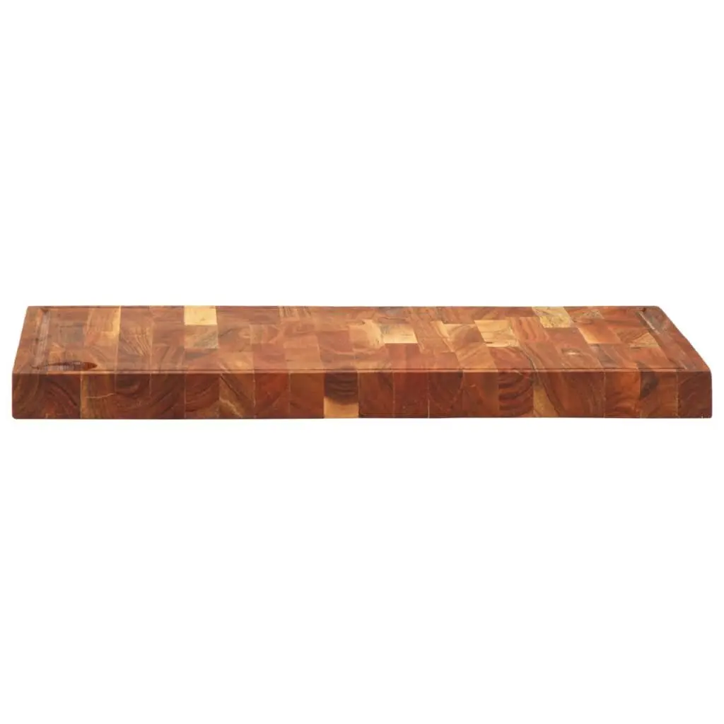 Solid Wood Chopping Board Cutting Serving 42x30x4 cm Brown Acacia