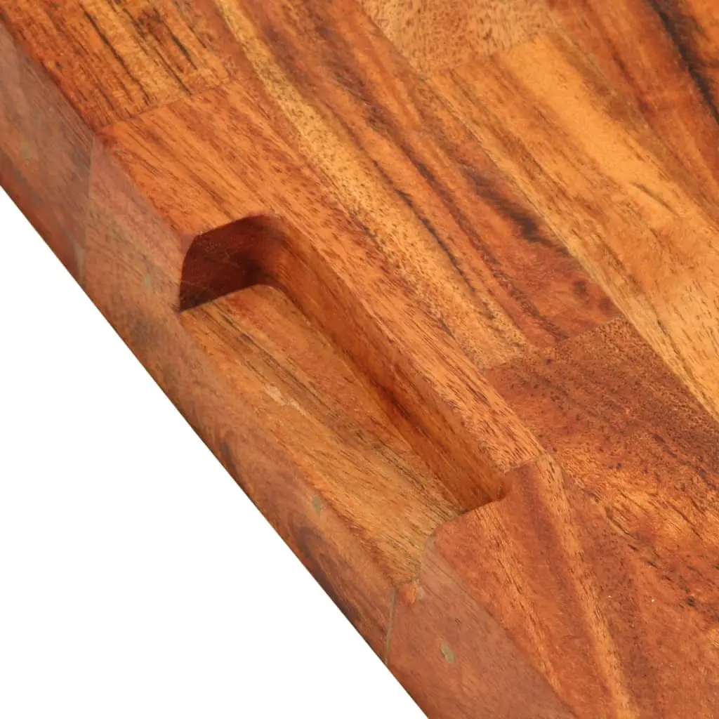 Solid Wood Chopping Board Cutting Serving 42x30x4 cm Brown Acacia
