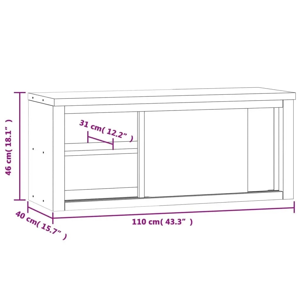 Stainless Steel Kitchen Wall Cabinet Sliding Doors Food Storage Silver