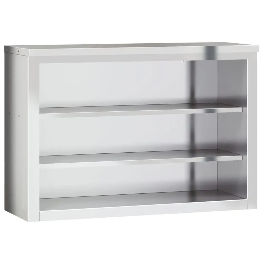 Stainless Steel Kitchen Wall Cabinet for Food Storage Silver