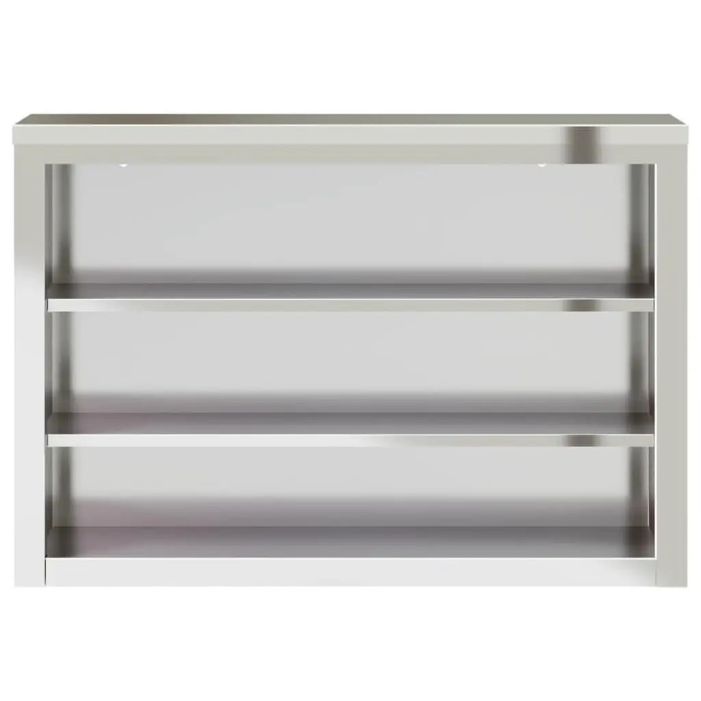Stainless Steel Kitchen Wall Cabinet for Food Storage Silver