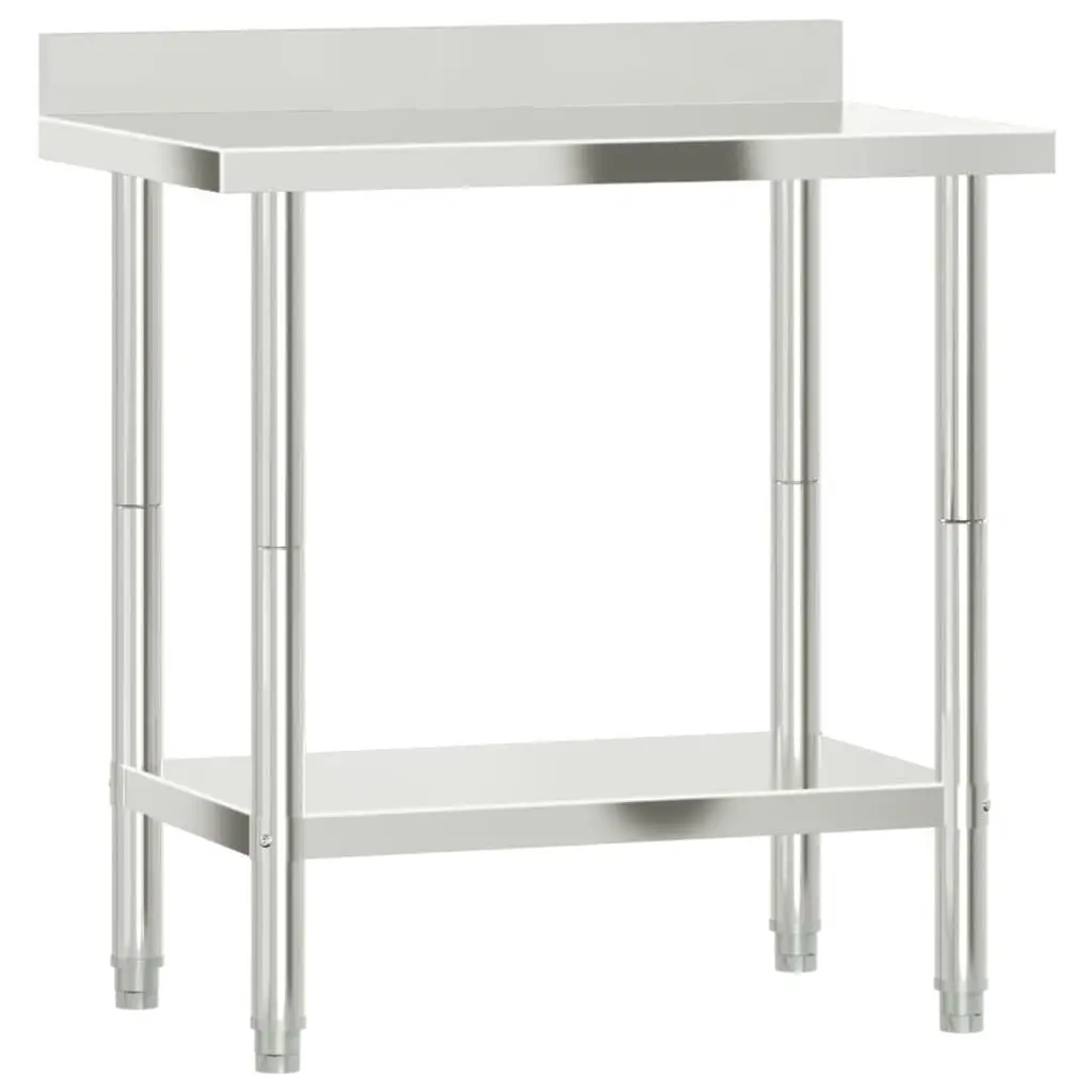 Stainless Steel Kitchen Prep Table with Storage
