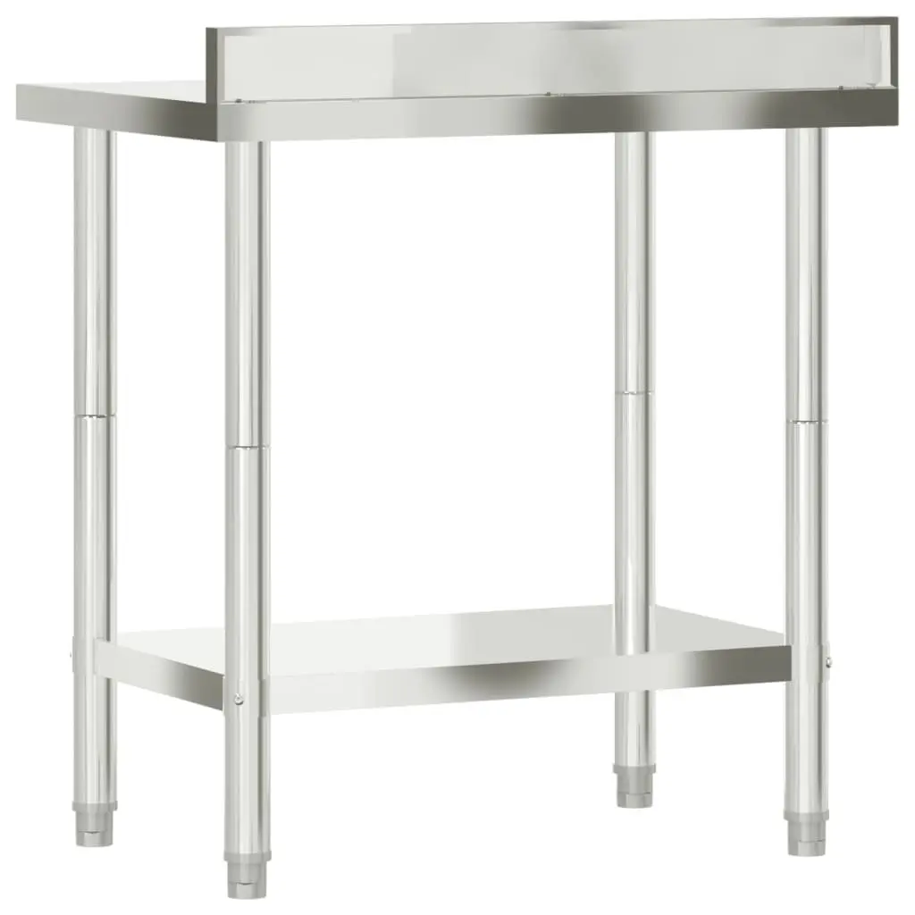 Stainless Steel Kitchen Prep Table with Storage