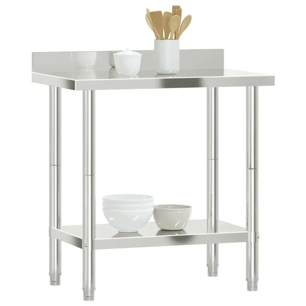 Stainless Steel Kitchen Prep Table with Storage