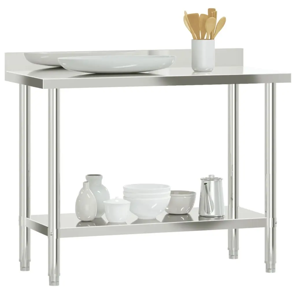 Stainless Steel Kitchen Work Table with Storage