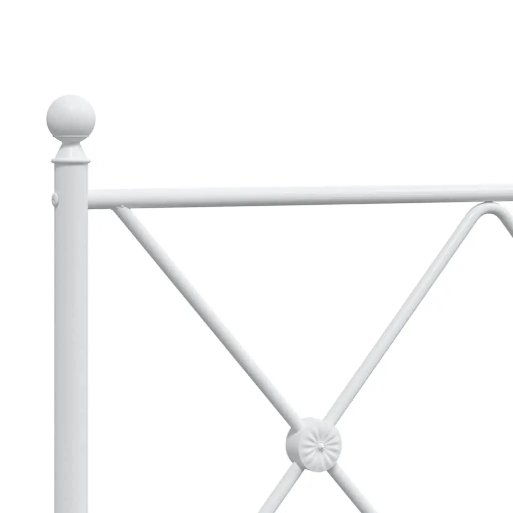 Metal Bed Frame 90x190 cm with Headboard and Storage