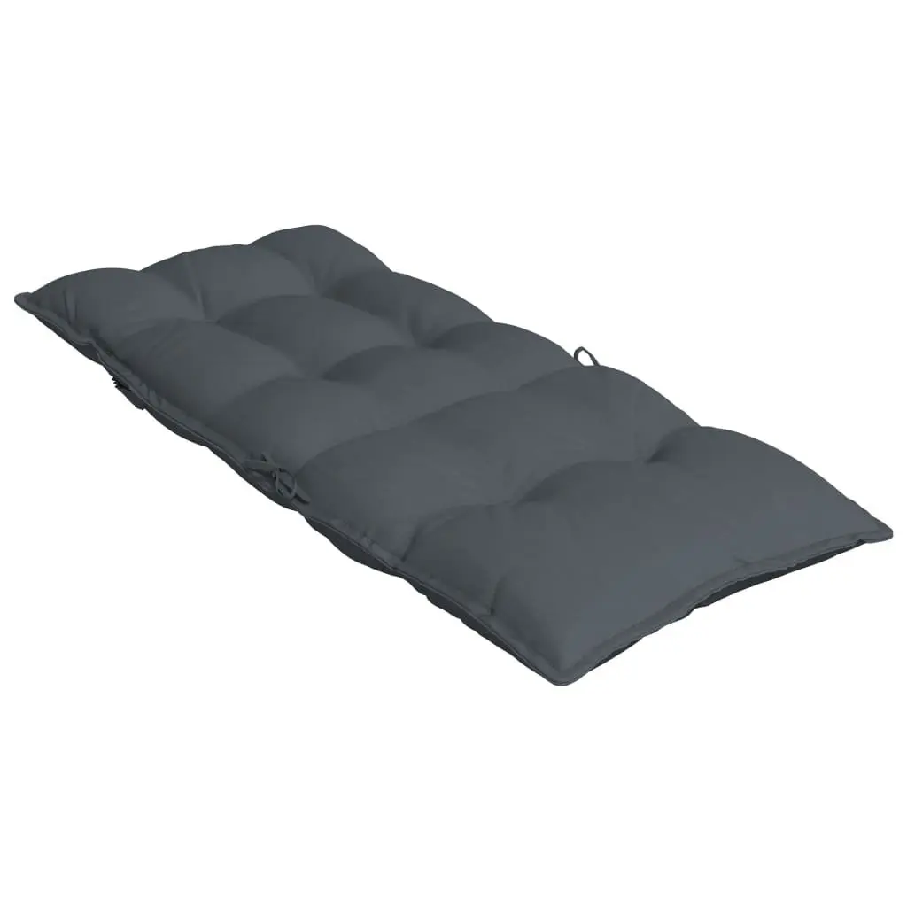 Highback Chair Cushions Outdoor Indoor 6 Piece Anthracite Oxford Fabric