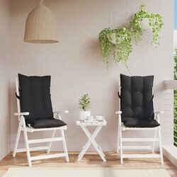 Comfortable and Versatile Black Highback Chair Cushions