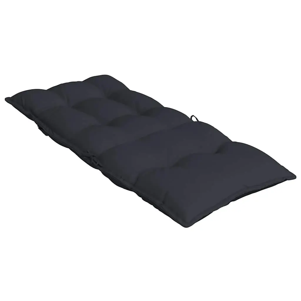 Highback Chair Cushions Outdoor Garden Patio Seat Pad 2 pcs Black Oxford Fabric