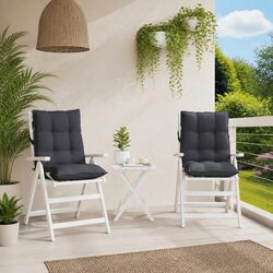 Comfortable and Durable Lowback Chair Cushions - 2 pcs
