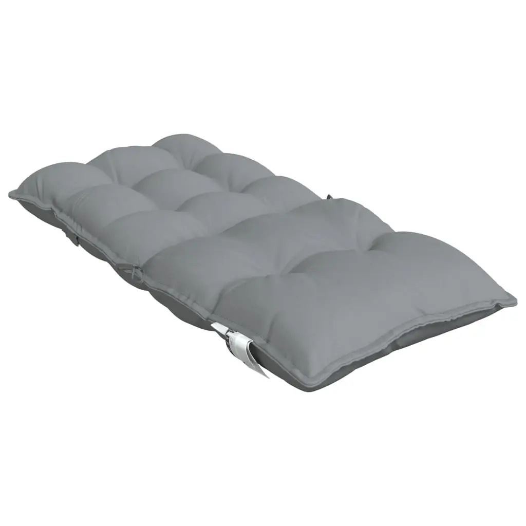Lowback Chair Cushions Outdoor Garden Patio Seat Pad 2 Pieces Grey Oxford Fabric