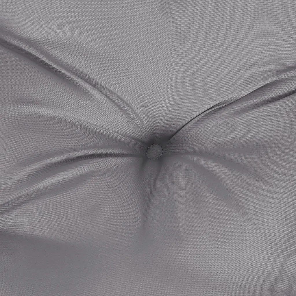 Lowback Chair Cushions Outdoor Garden Patio Seat 4 Piece Set Grey Oxford Fabric
