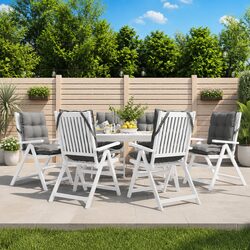 Comfortable and Practical Grey Lowback Chair Cushions