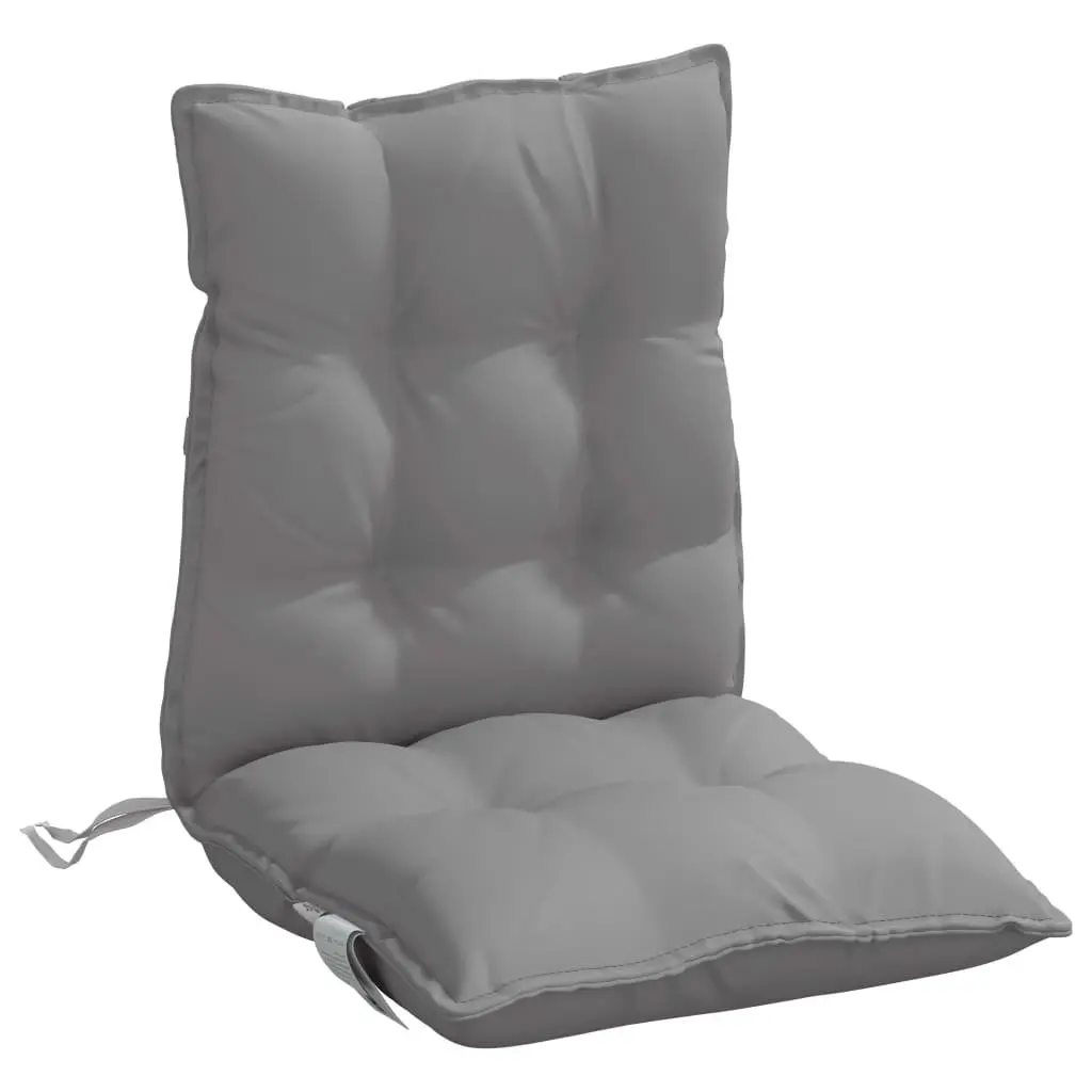Grey Lowback Chair Cushions