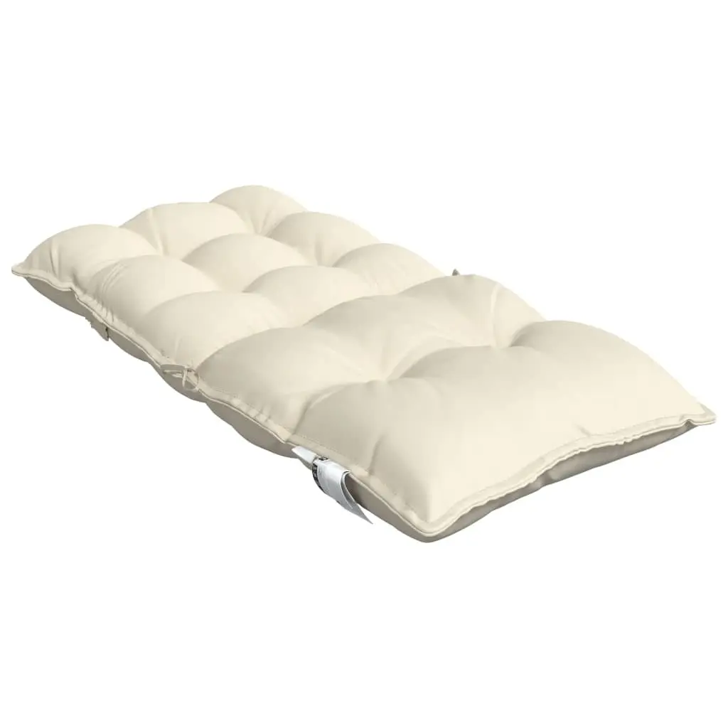 Lowback Chair Cushions Outdoor Garden Patio Seat Pad 6 Piece Cream Oxford Fabric