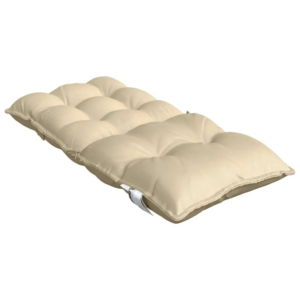 Lowback Chair Cushions 6 pcs Beige Oxford Fabric Outdoor Garden Patio Seat Pad