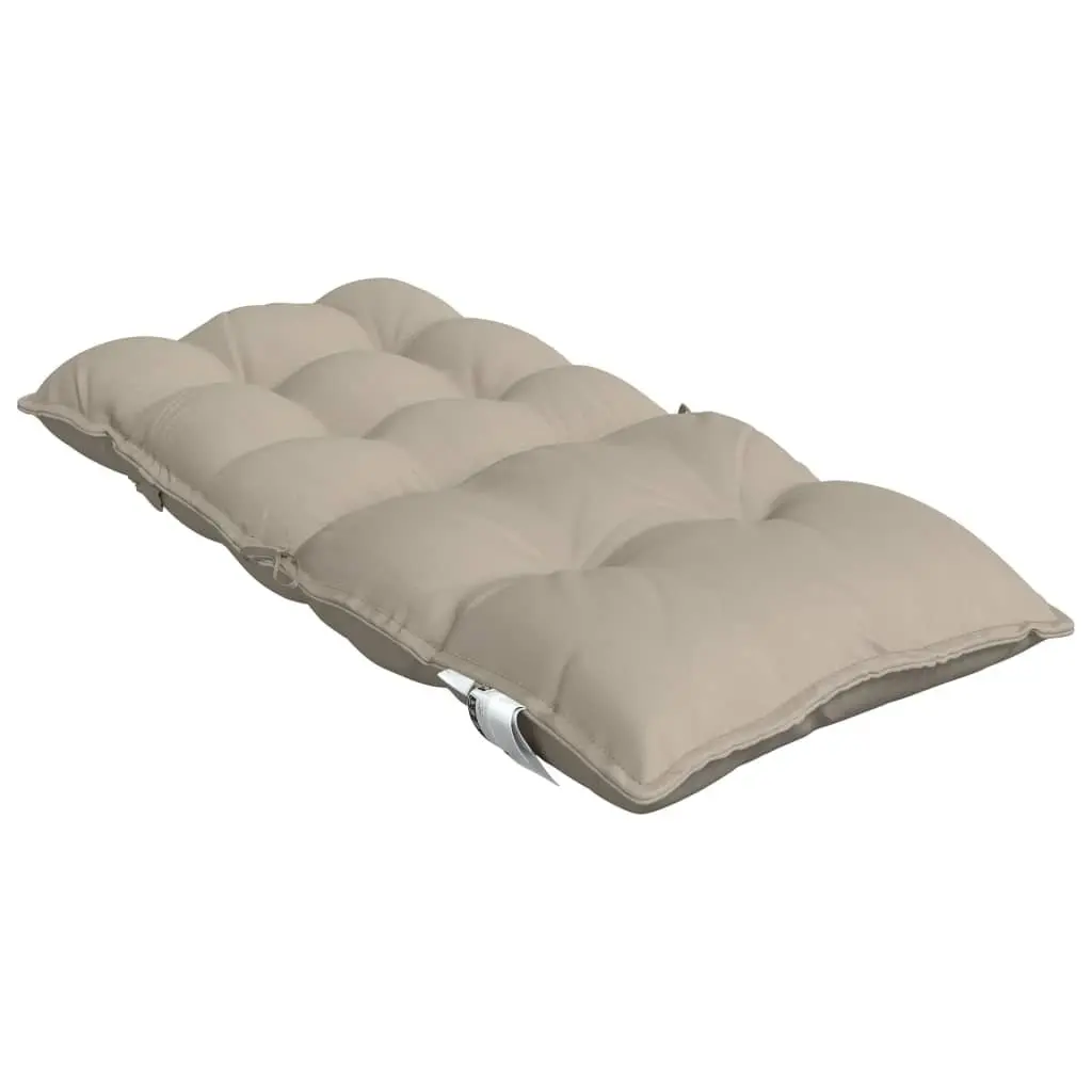 Lowback Chair Cushions Outdoor Garden Patio Seat 4 Pieces Taupe Oxford Fabric