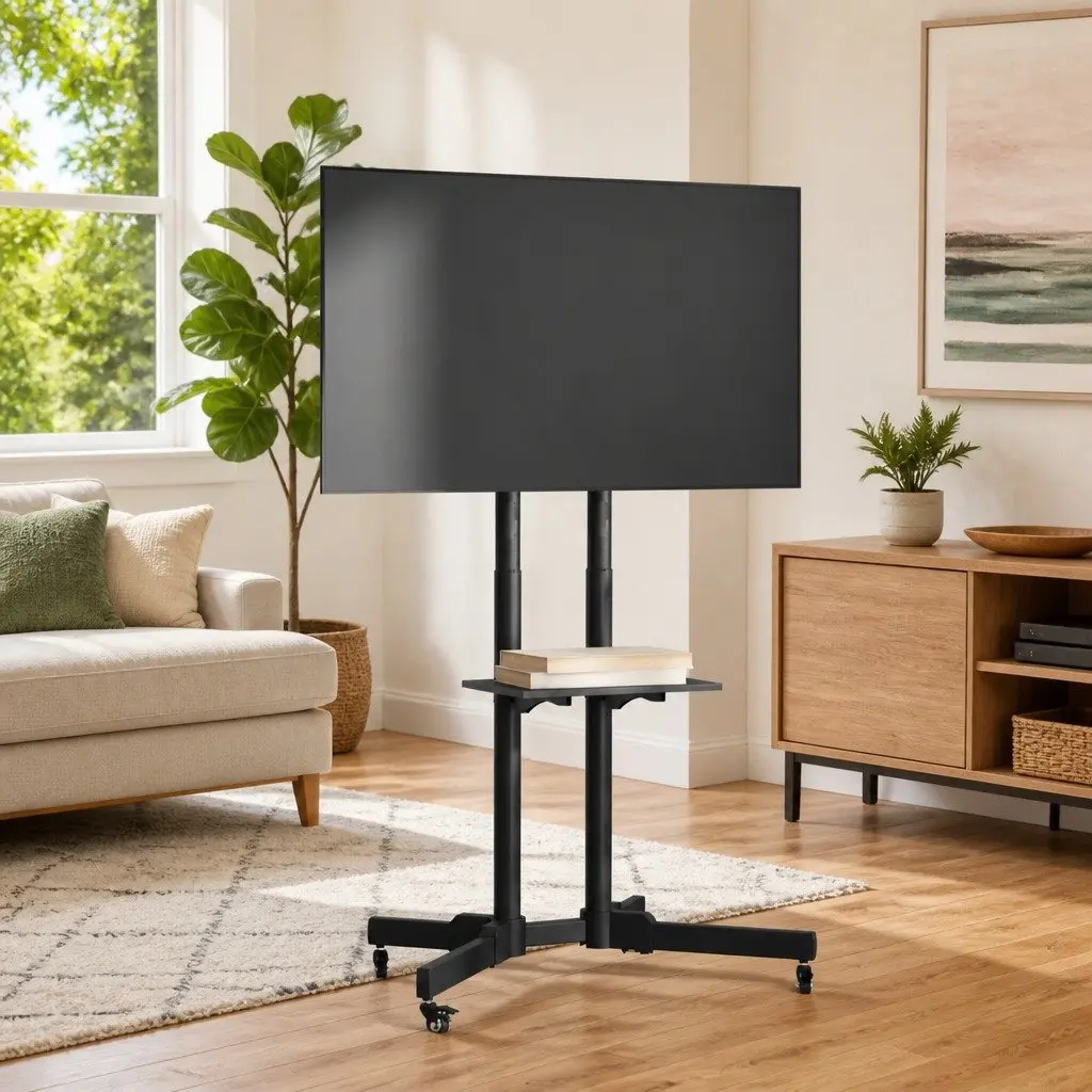 TV Stand on Wheels for 32-70 Inch Screens