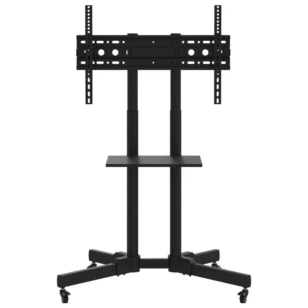 TV Stand on Wheels Height Adjustable for 32-70 Inch Screens Black
