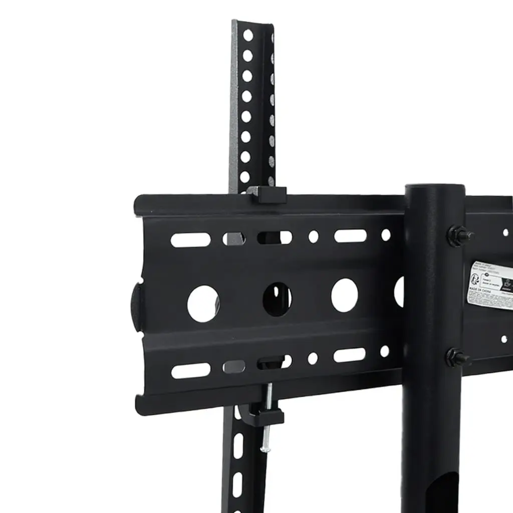 TV Stand on Wheels Height Adjustable for 32-70 Inch Screens Black