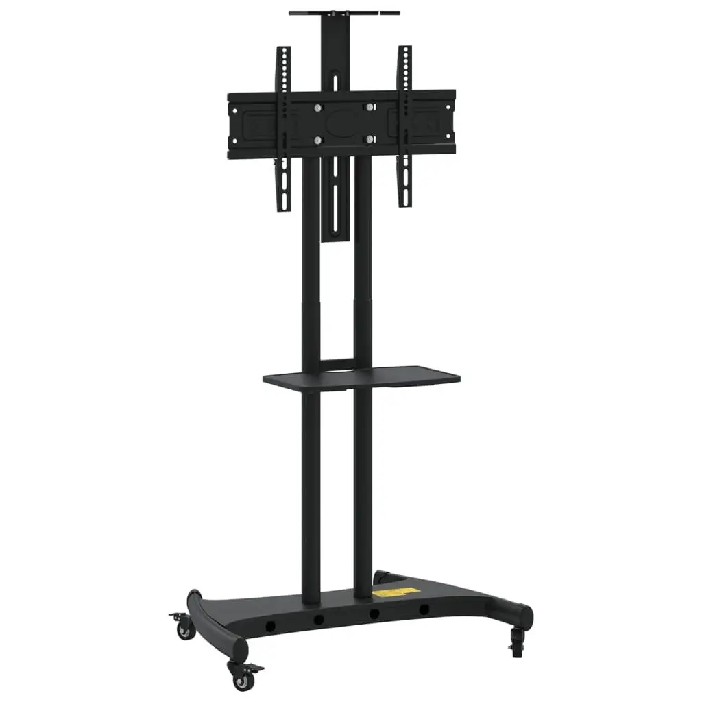TV Stand on Wheels Height Adjustable for 32-70 Inch Monitors Black
