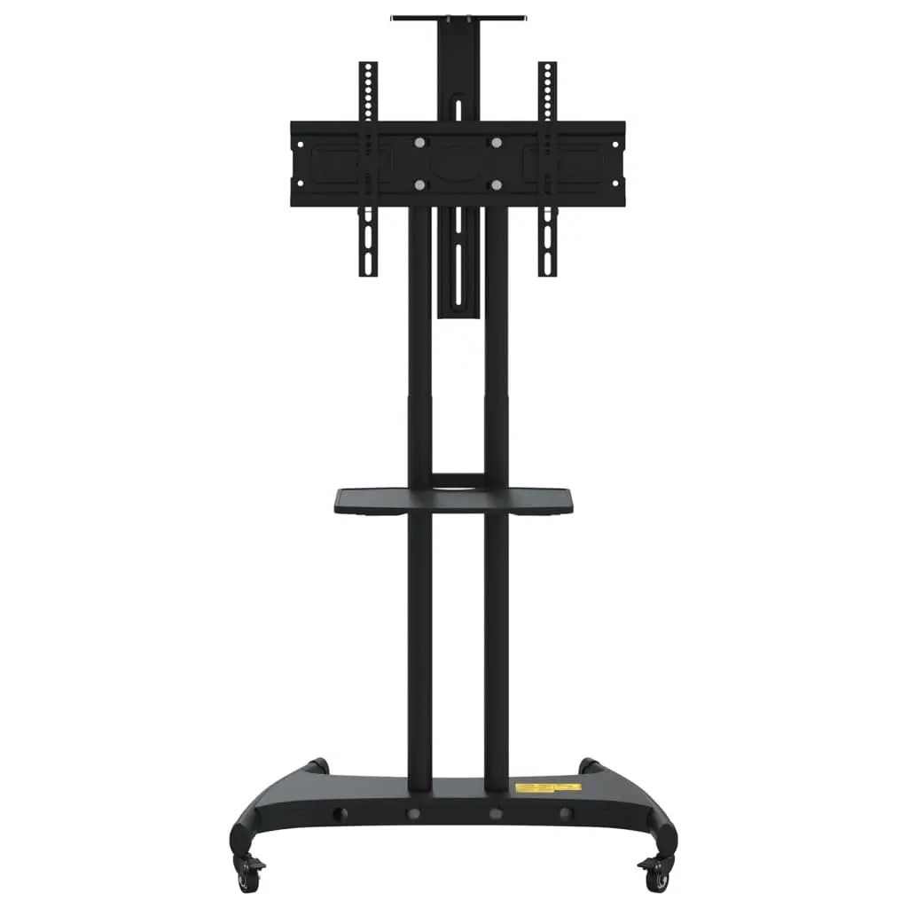 TV Stand on Wheels Height Adjustable for 32-70 Inch Monitors Black