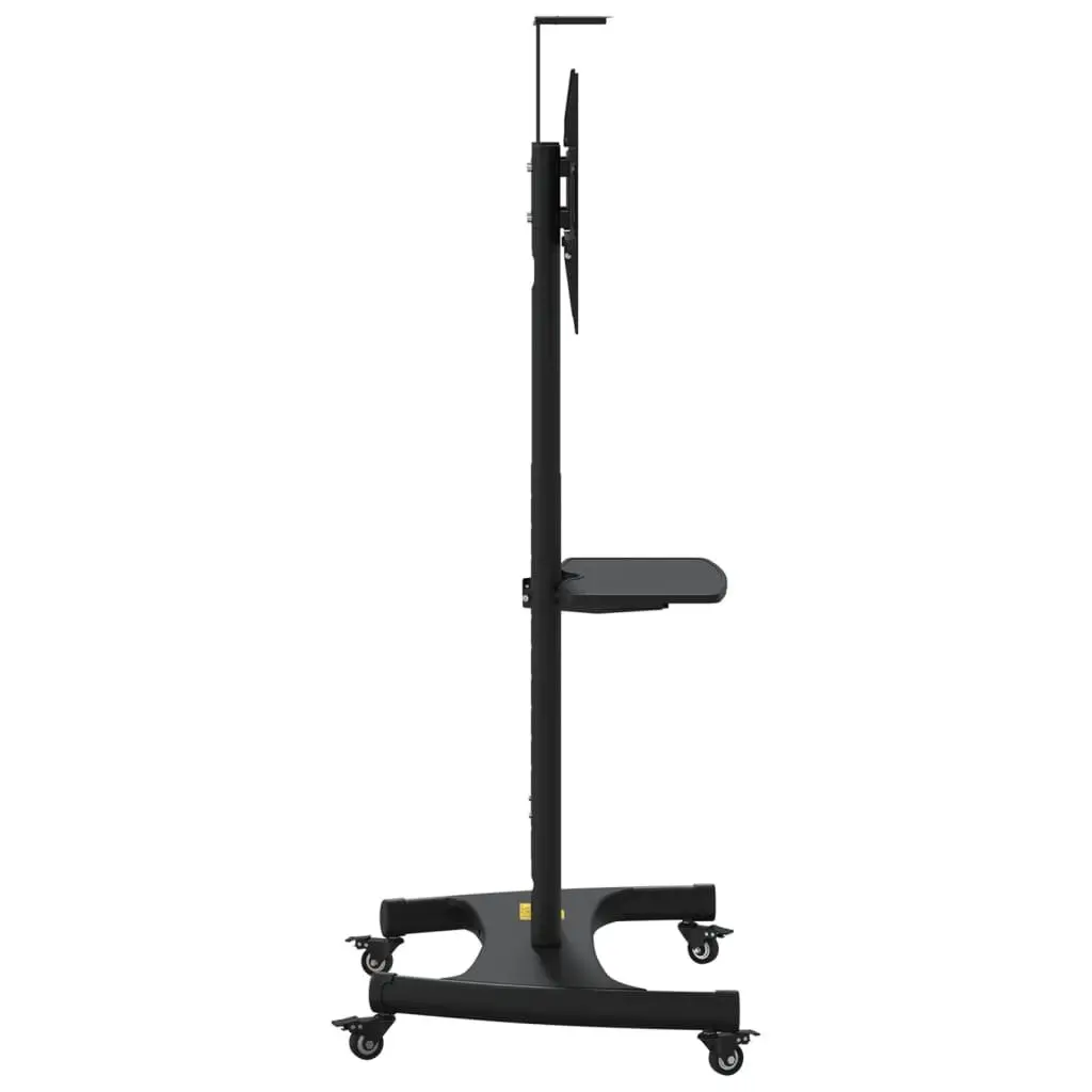 TV Stand on Wheels Height Adjustable for 32-70 Inch Monitors Black