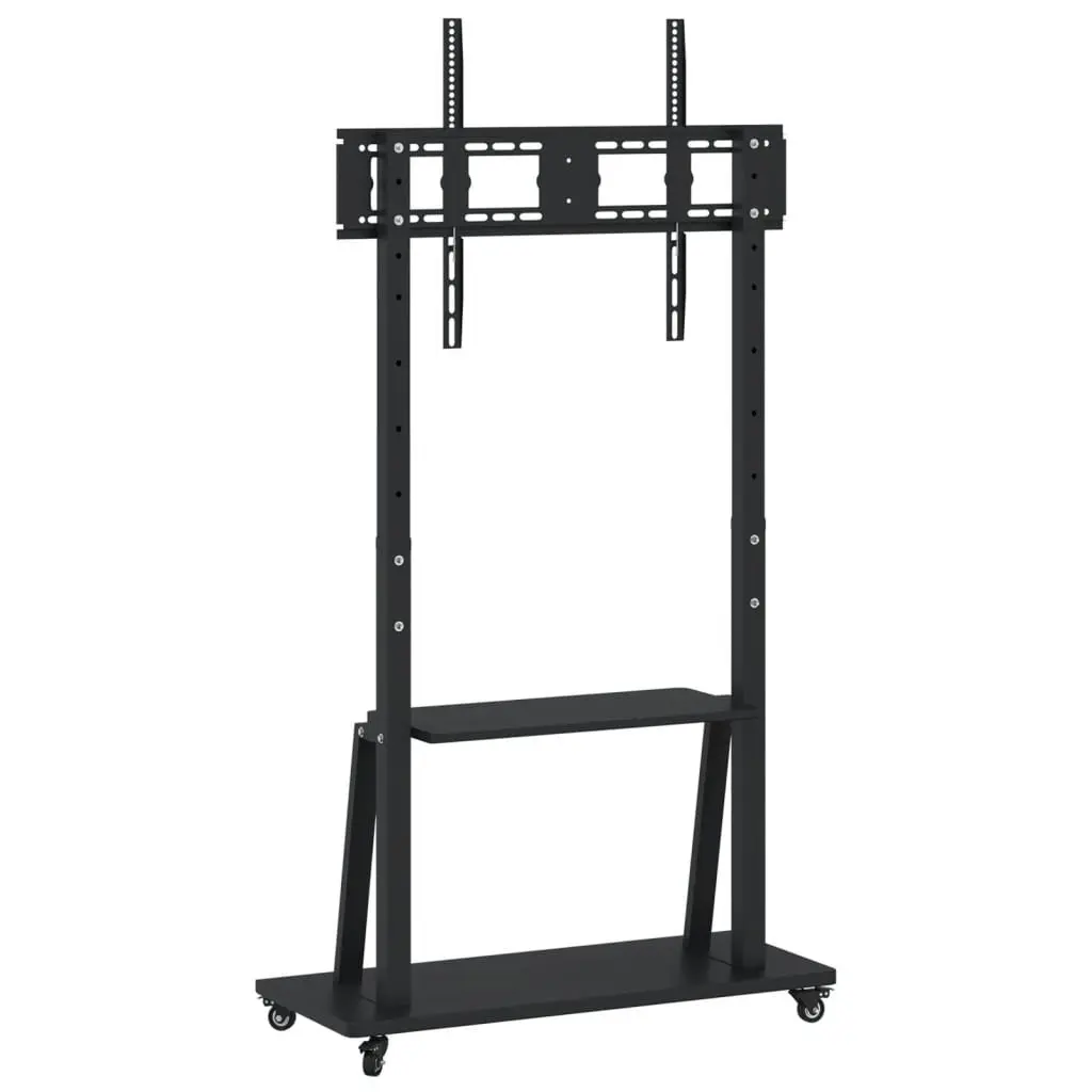 TV Stand on Wheels for 32-90 Inch Screens Height Adjustable Black