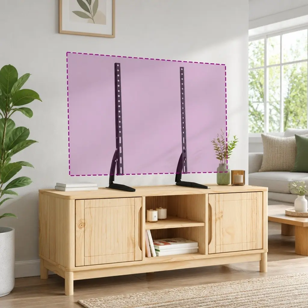 Black TV Stand Mount for 37-75 Inch Displays