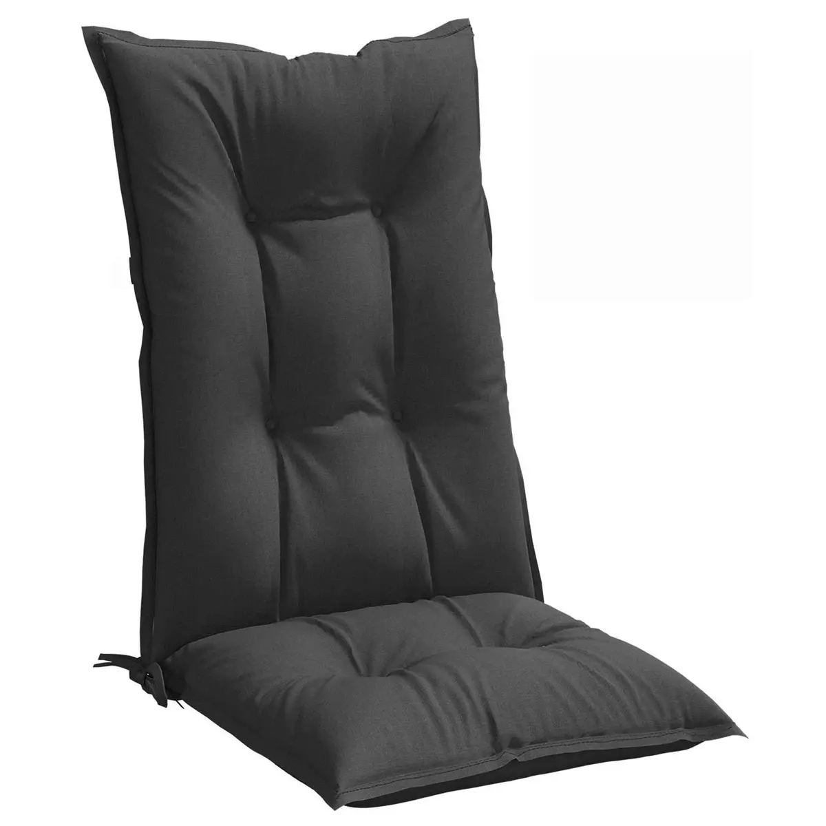 Highback Chair Cushions 4 Piece Anthracite 120x50x7 cm Outdoor Indoor