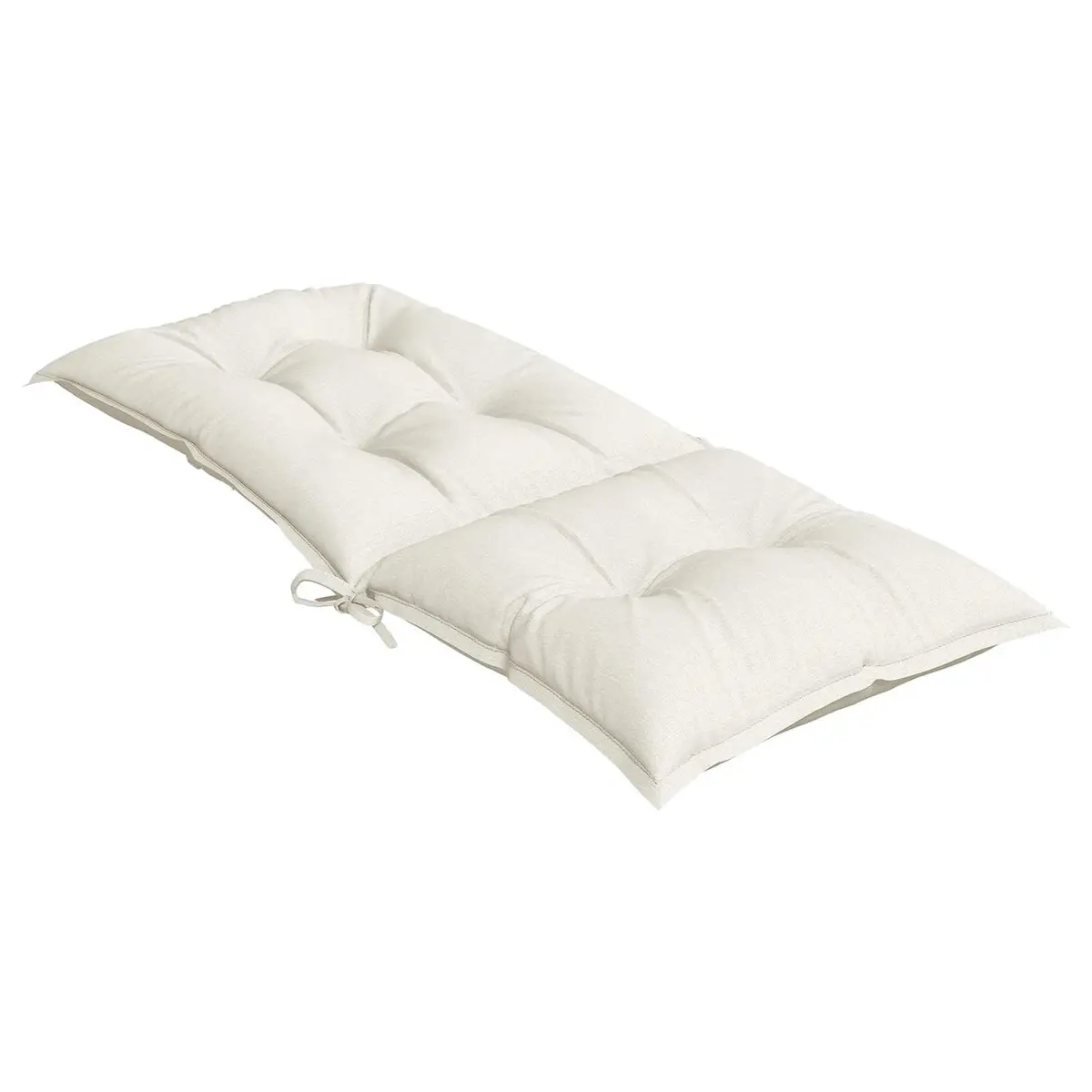 Highback Chair Cushions Set 4 Piece Cream Outdoor Garden Patio Seat Pad Cushion