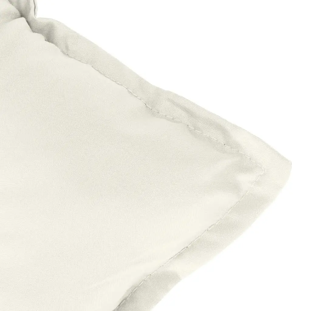 Highback Chair Cushions Set 4 Piece Cream Outdoor Garden Patio Seat Pad Cushion