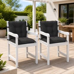 Comfortable and Reliable Lowback Chair Cushions, 2pcs