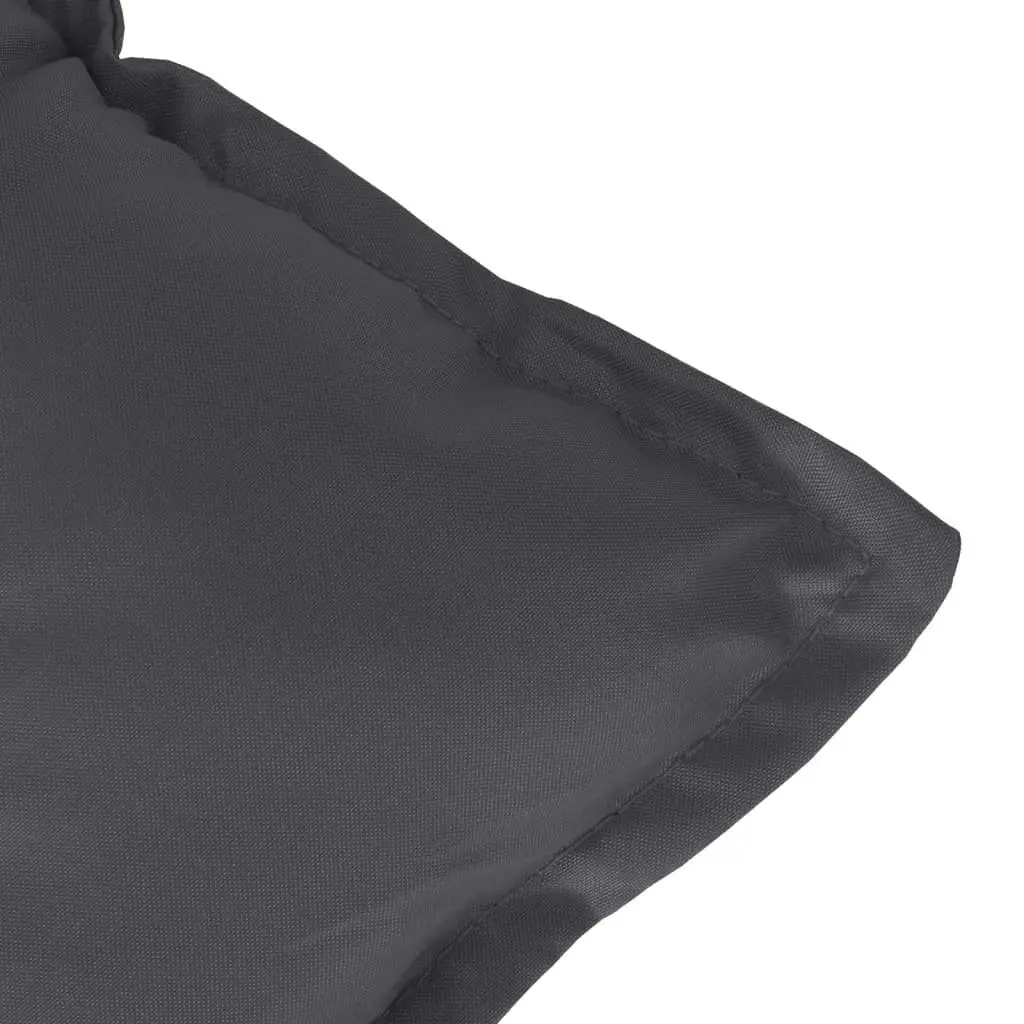 Lowback Chair Cushions Outdoor Indoor 100 x 50 x 7 cm Anthracite 2pcs