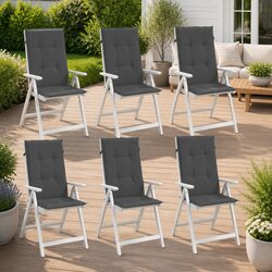 Comfort and Quality: 6 Highback Chair Cushions in Anthracite