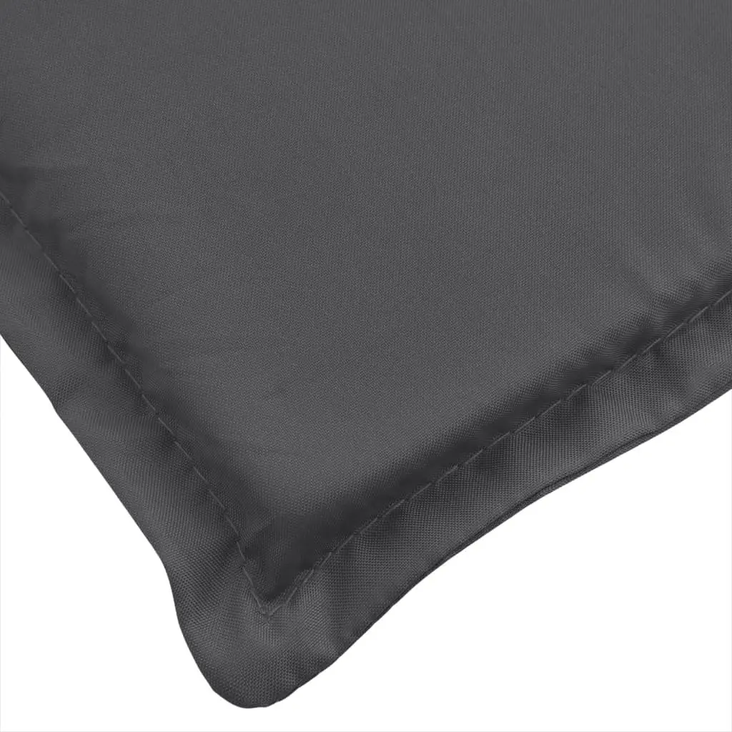 Sun Lounger Cushion Outdoor Garden Patio Chair Pad 200x60x4cm Anthracite