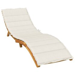 Comfortable and Practical Cream Sun Lounger Cushion