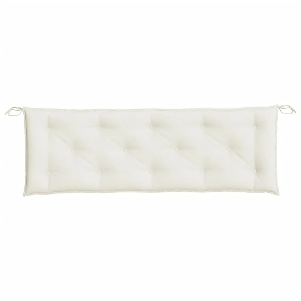 Garden Bench Cushion Outdoor Seating Pad 150 x 50 cm Cream