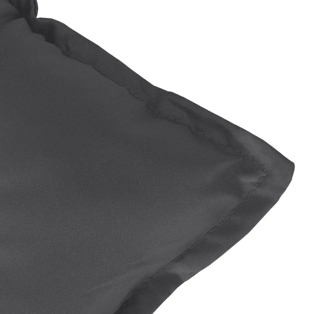 Garden Bench Cushions Anthracite Outdoor Seating Pad 120x50x7cm 2 Pieces